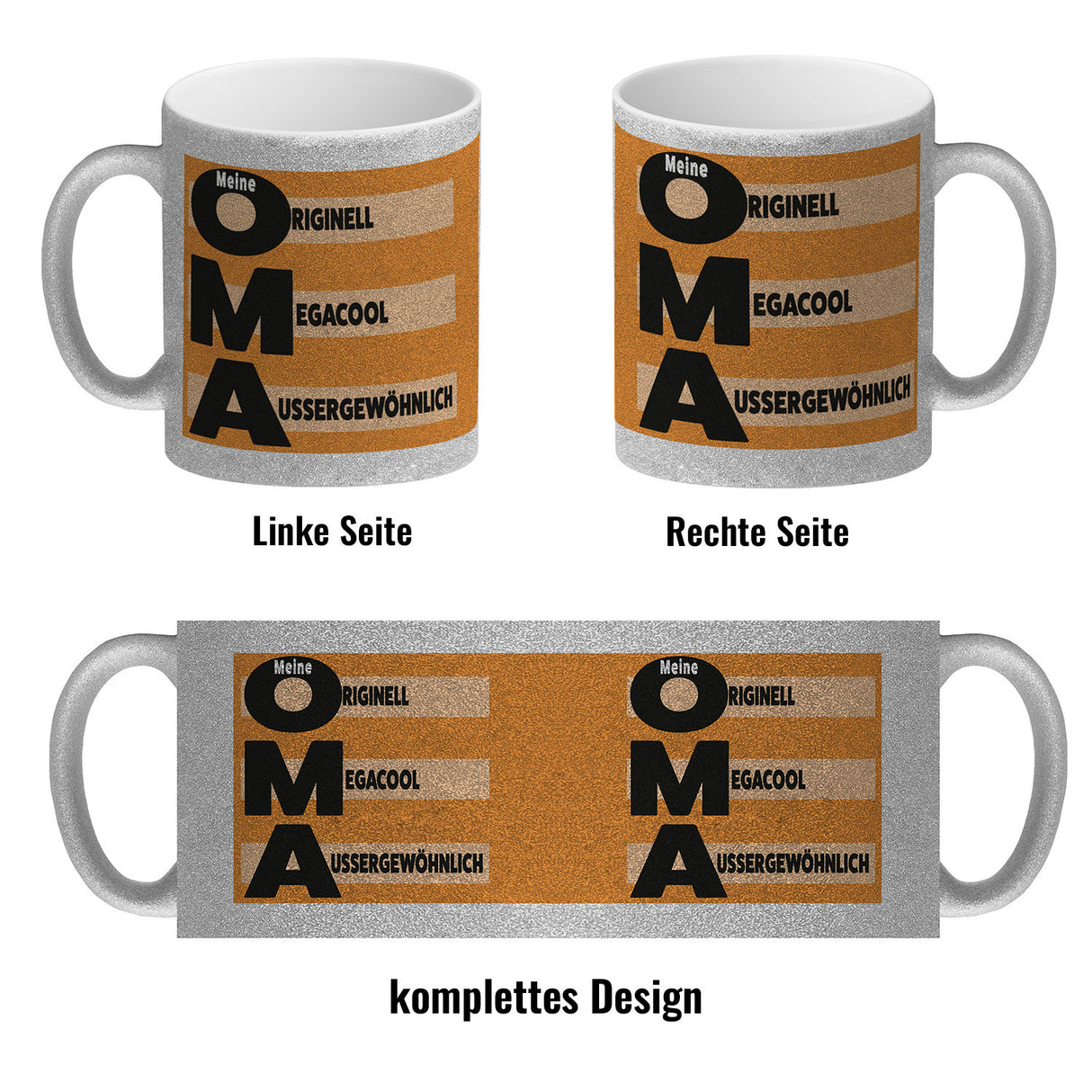 Meine Oma - Originell Megacool Außergewöhnlich Kaffeebecher in orange