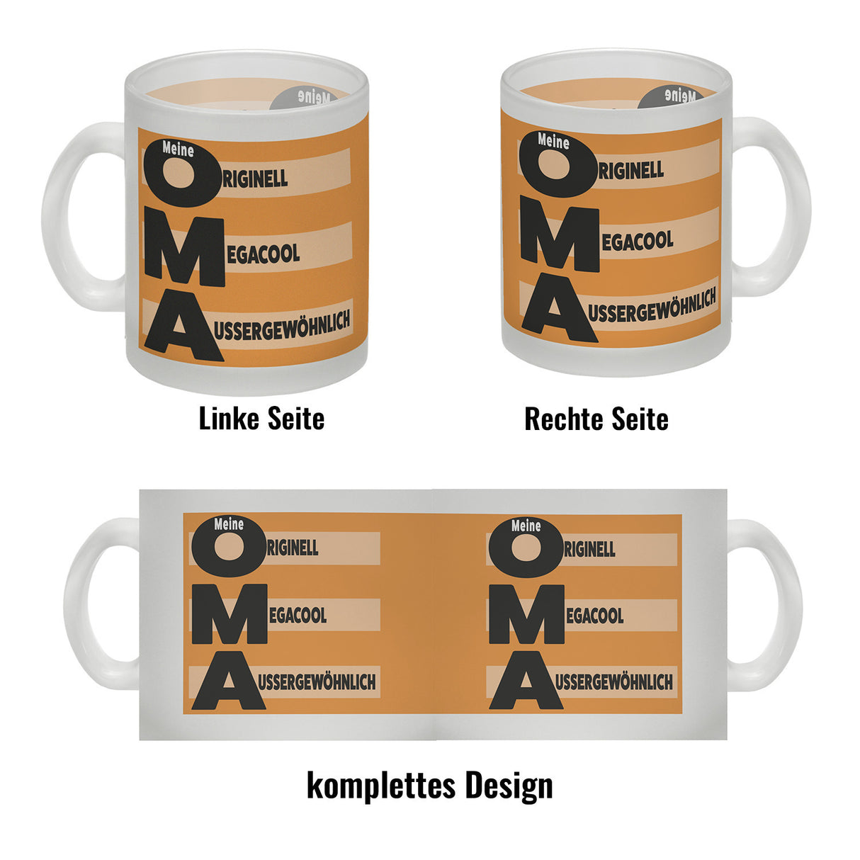 Meine Oma - Originell Megacool Außergewöhnlich Kaffeebecher in orange