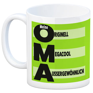 Meine Oma - Originell Megacool Außergewöhnlich Kaffeebecher in orange