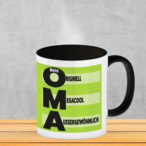 Meine Oma - Originell Megacool Außergewöhnlich Kaffeebecher in orange