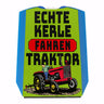 Echte Kerle fahren Traktor Parkscheibe in gelb