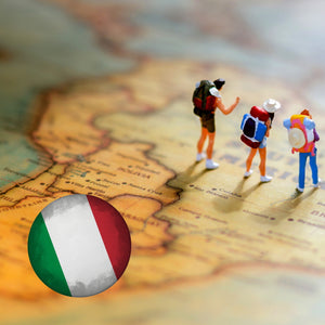 Italien Flagge Magnet rund
