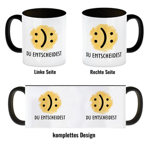 Gute Laune schlechte Laune Kaffeebecher