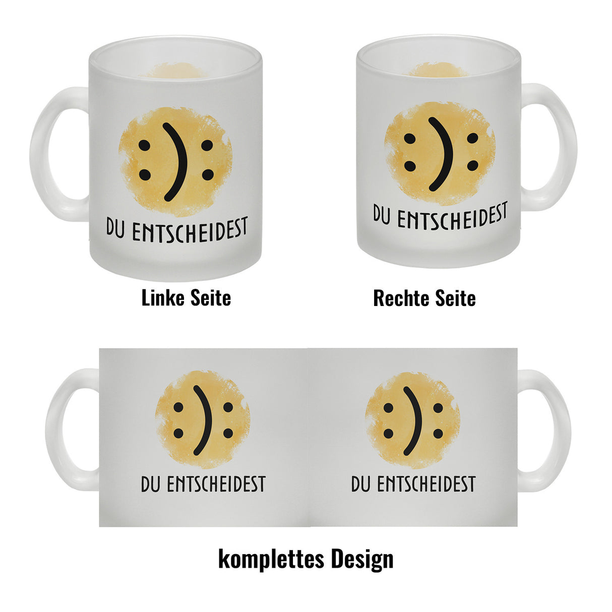 Gute Laune schlechte Laune Kaffeebecher