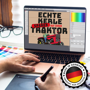 Echte Kerle sparen auf ihren Traktor Spardose für Landwirte