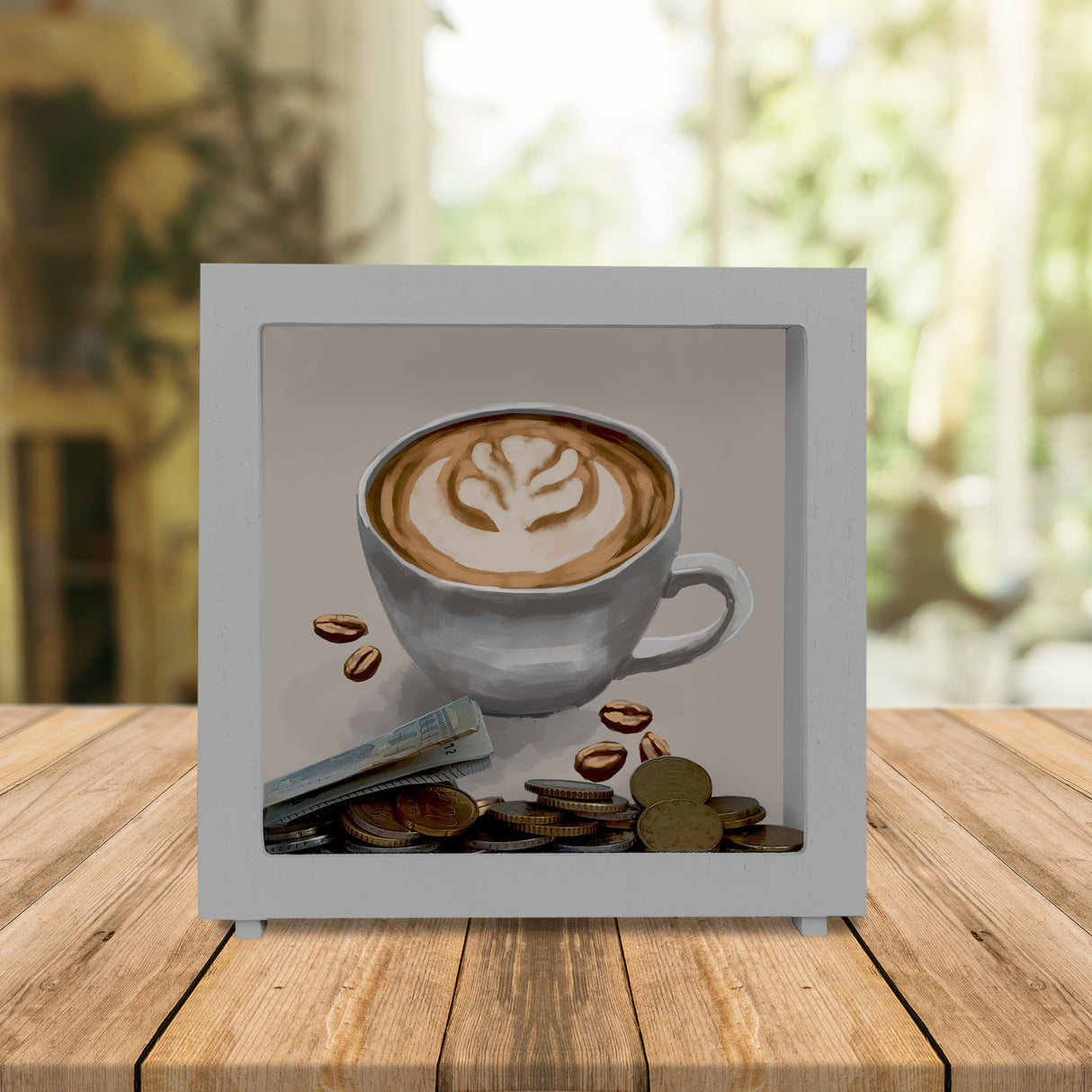 Trinkgeld Kaffeekasse Spardose