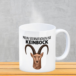 Mein Sternzeichen ist Keinbock Sternbild Kaffeebecher