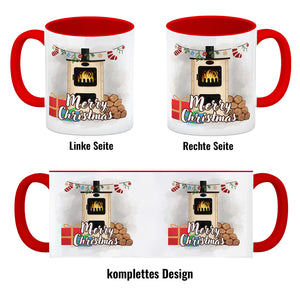 Merry Christmas Holzofen Kaffeebecher für Weihnachten