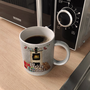 Merry Christmas Holzofen Kaffeebecher für Weihnachten