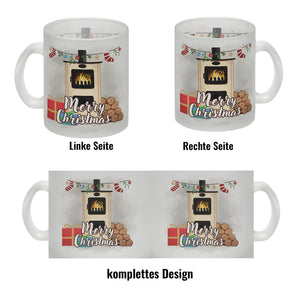 Merry Christmas Holzofen Kaffeebecher für Weihnachten