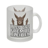 Lass uns Fremde bleiben mit Lama Kaffeebecher