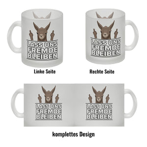 Lass uns Fremde bleiben mit Lama Kaffeebecher