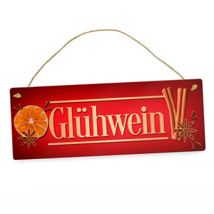 Glühwein Metallschild