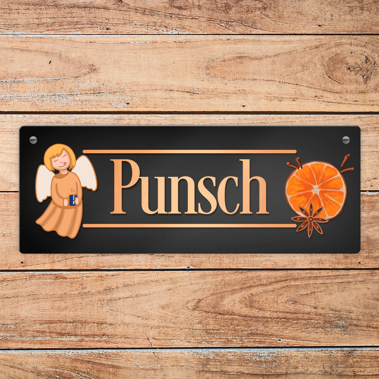 Punsch Metallschild