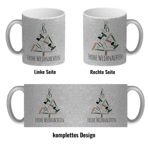Frohe Weihnachten Handwerker Kaffeebecher