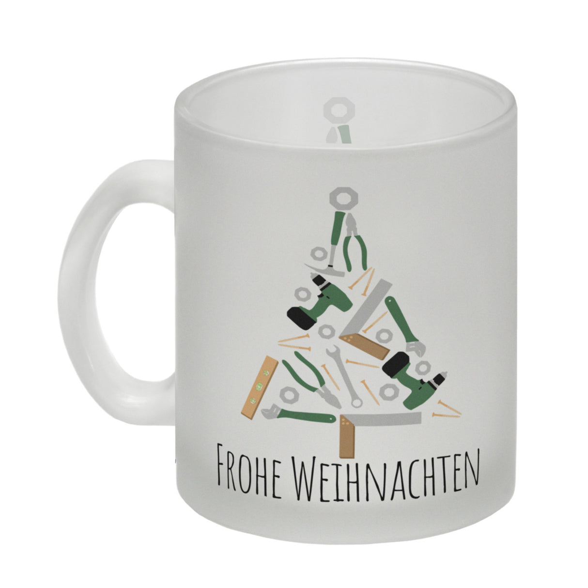 Frohe Weihnachten Handwerker Kaffeebecher