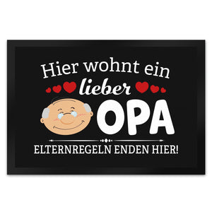 Hier wohnt ein lieber Opa Fußmatte