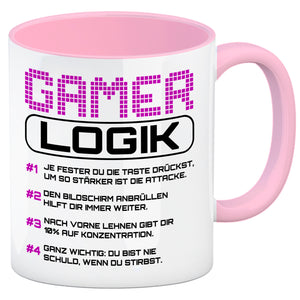 Gamer Logik Kaffeebecher