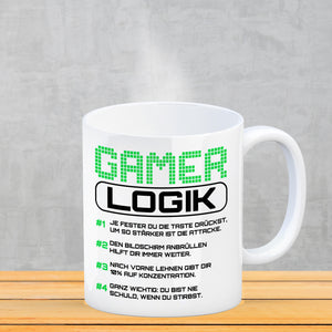 Gamer Logik Kaffeebecher