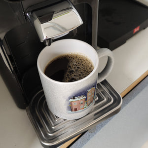 Winterlandschaft Kleinstadt Kaffeebecher