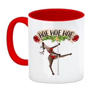 Hoe Hoe Hoe sexy Tänzerin Kaffeebecher zu Weihnachten