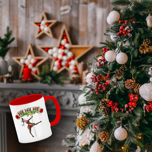 Hoe Hoe Hoe sexy Tänzerin Kaffeebecher zu Weihnachten
