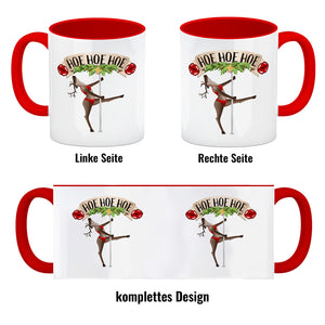 Hoe Hoe Hoe sexy Tänzerin Kaffeebecher zu Weihnachten