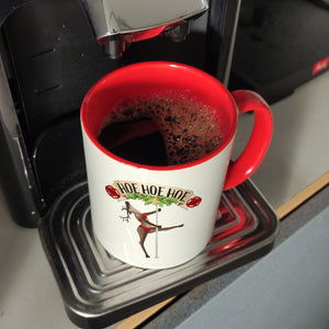 Hoe Hoe Hoe sexy Tänzerin Kaffeebecher zu Weihnachten