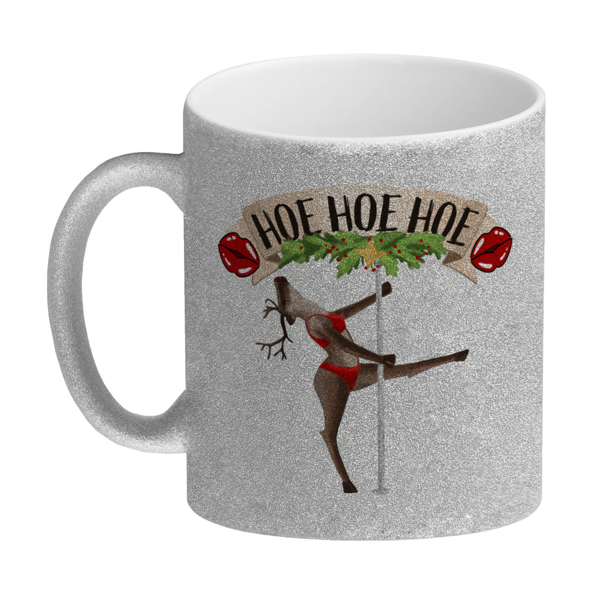 Hoe Hoe Hoe sexy Tänzerin Kaffeebecher zu Weihnachten