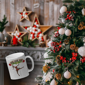 Hoe Hoe Hoe sexy Tänzerin Kaffeebecher zu Weihnachten