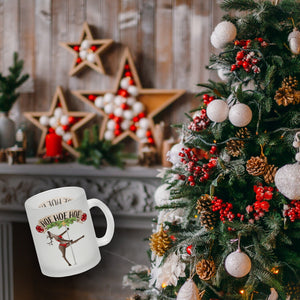 Hoe Hoe Hoe sexy Tänzerin Kaffeebecher zu Weihnachten