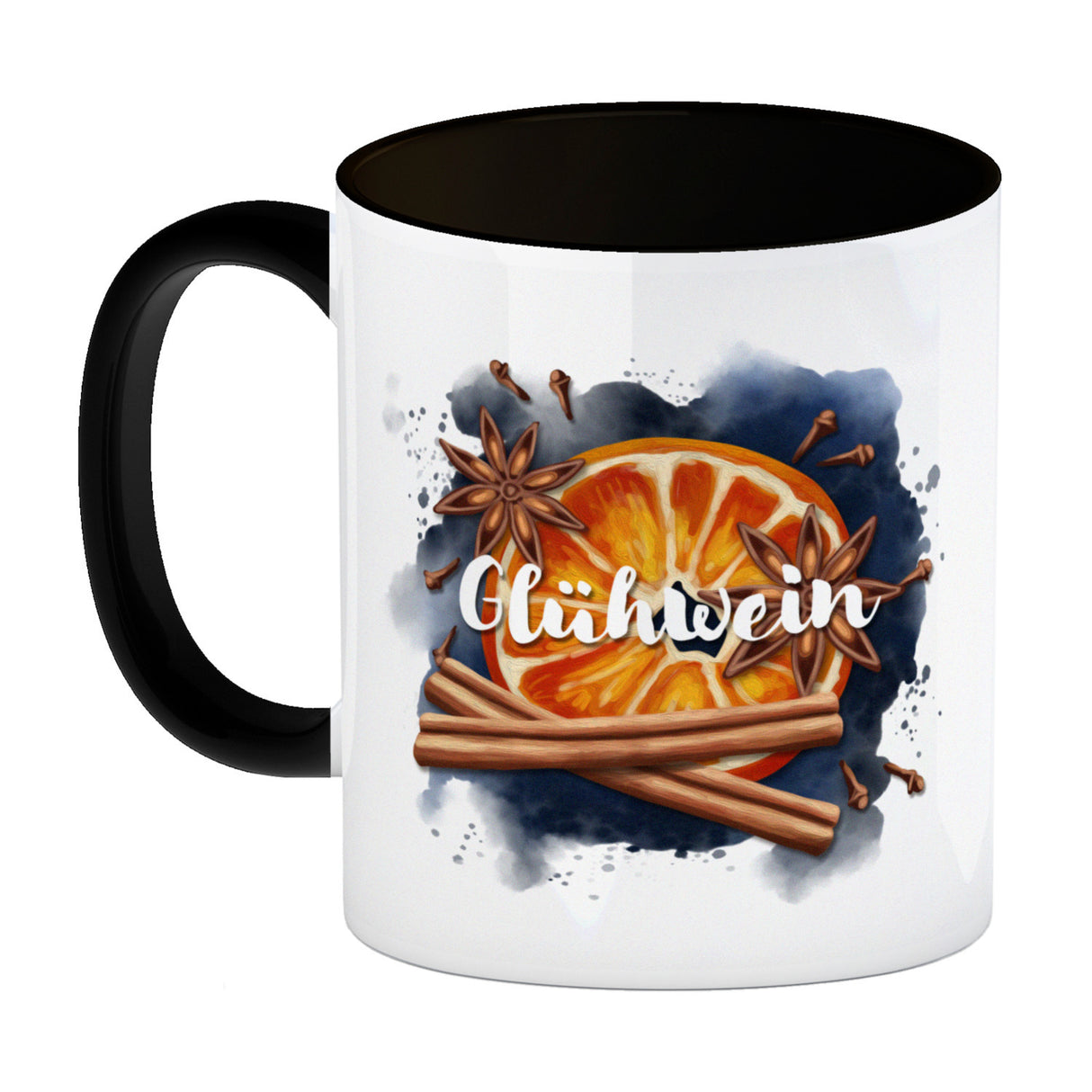 Glühweintasse mit Glühweinzutaten Kaffeebecher