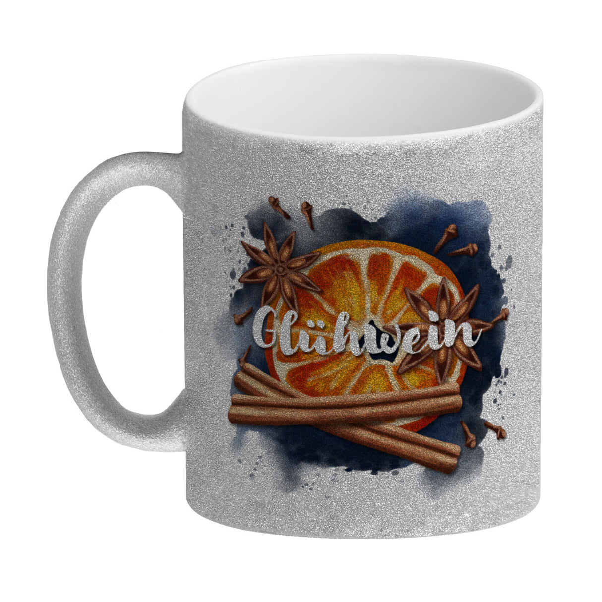 Glühweintasse mit Glühweinzutaten Kaffeebecher