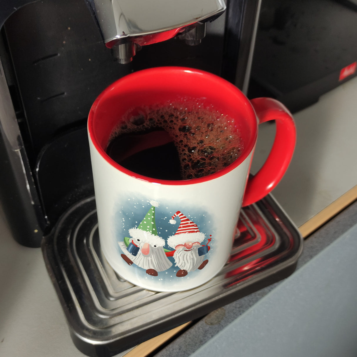 Betrunkene Wichtel Weihnachten Kaffeebecher