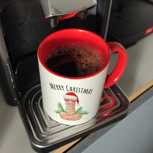 Merry Christmas Penis mit Weihnachtsmütze Kaffeebecher