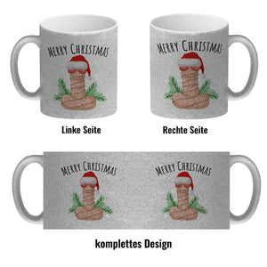 Merry Christmas Penis mit Weihnachtsmütze Kaffeebecher