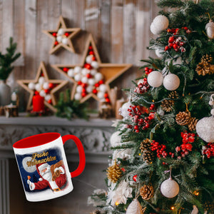Frohe Weihnachten mit Weihnachtsmann Kaffeebecher