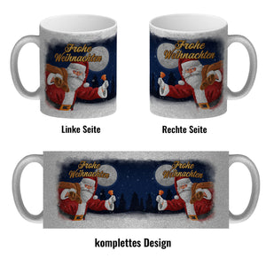 Frohe Weihnachten mit Weihnachtsmann Kaffeebecher