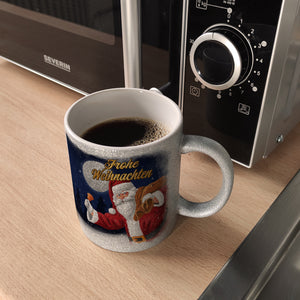 Frohe Weihnachten mit Weihnachtsmann Kaffeebecher