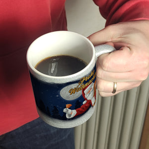 Frohe Weihnachten mit Weihnachtsmann Kaffeebecher