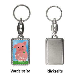 Kleeblatt Glücksbringer Schlüsselanhänger