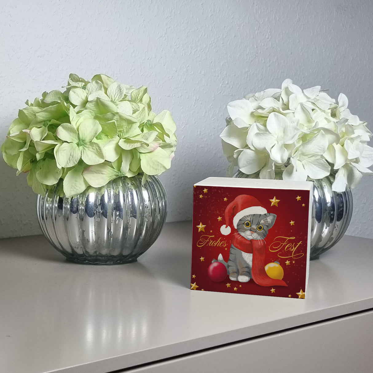 Frohes Fest Weihnachten Spardose mit Katze