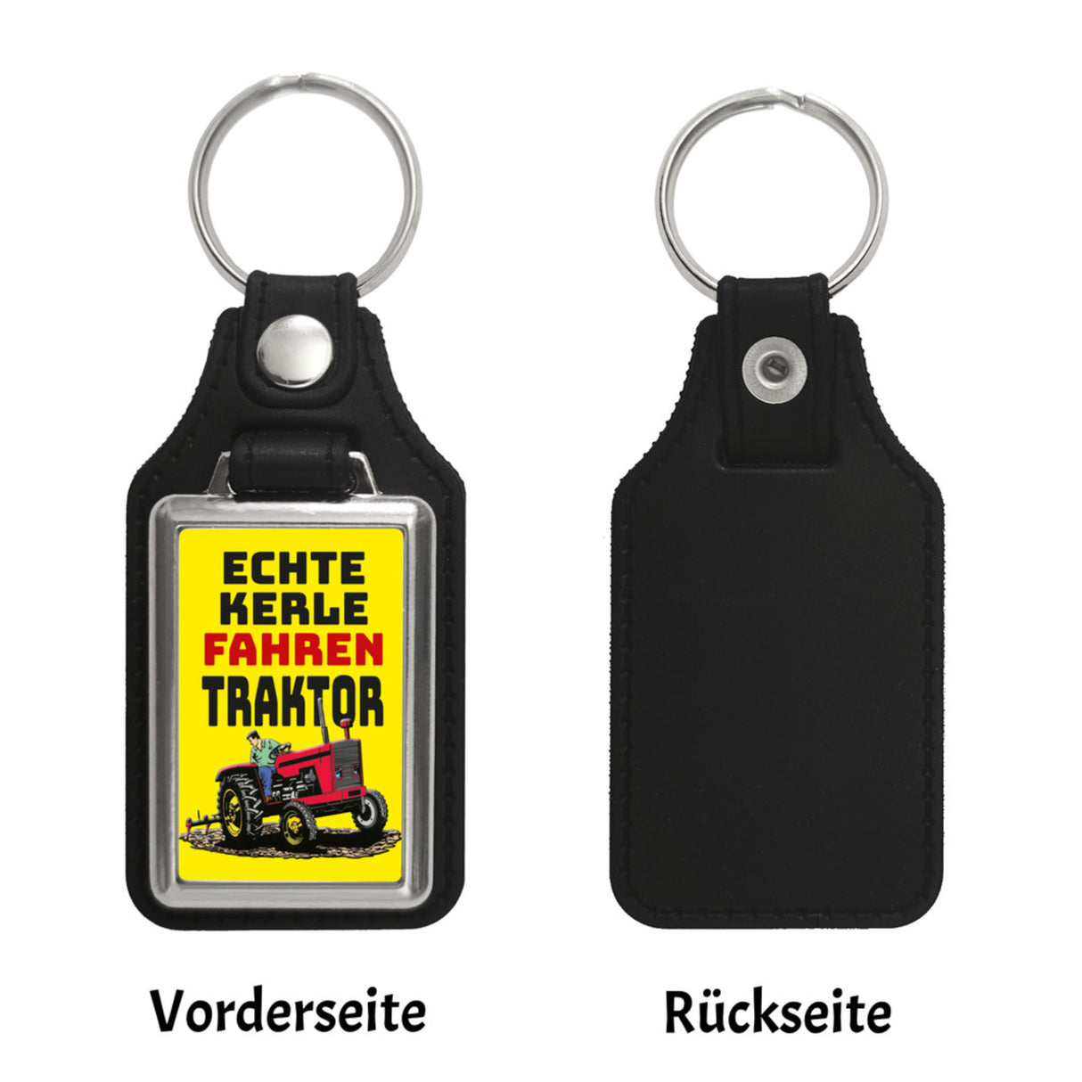 Echte Kerle fahren Traktor Schlüsselanhänger