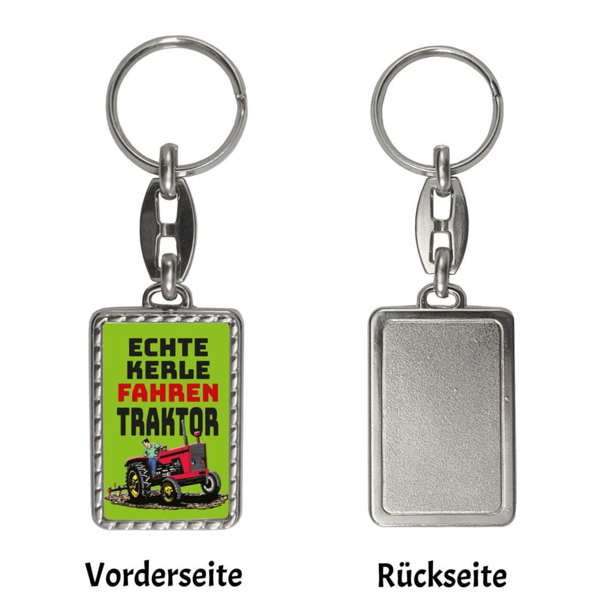 Echte Kerle fahren Traktor Schlüsselanhänger