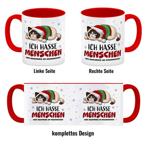 Ich hasse Menschen – ganz besonders an Weihnachten Kaffeebecher