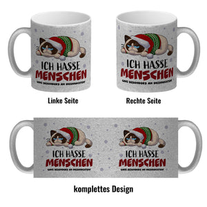 Ich hasse Menschen – ganz besonders an Weihnachten Kaffeebecher