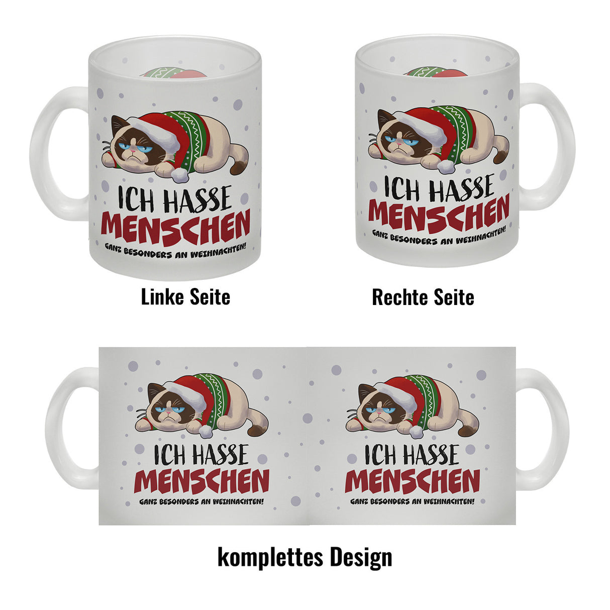 Ich hasse Menschen – ganz besonders an Weihnachten Kaffeebecher
