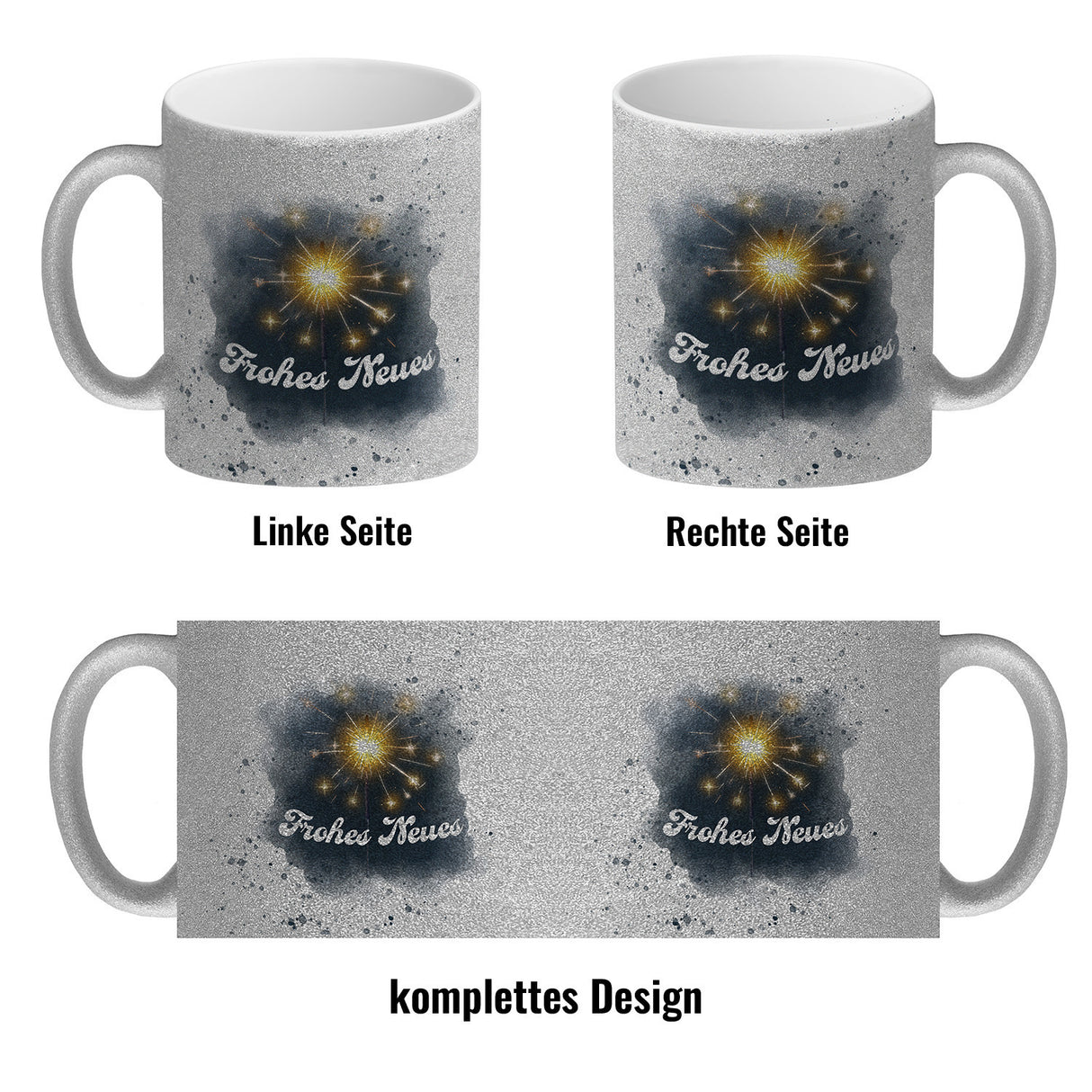 Feuerwerk Frohes Neues Silvester Kaffeebecher