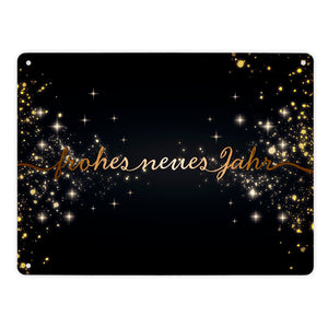 Frohes neues Jahr Metallschild