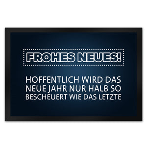 Frohes Neues Fußmatte mit lustigem Spruch